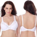 Curve Muse Plus Size Minimizer Underwire Unlined Bra with Embroidery Lace 3Pack 0 3