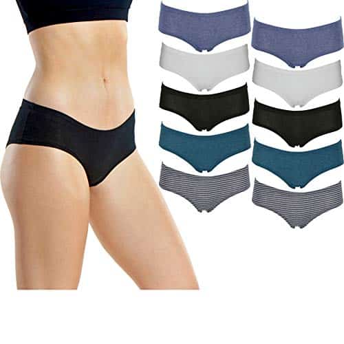 Emprella womens boyshort panties 10 pack comfort ultra soft cotton underwear 0