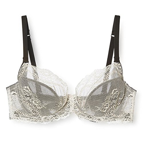 Eves temptation Bella Unlined Floral Lace Demi Bra Non Padded Comfort Support Underwire for Women 0 0