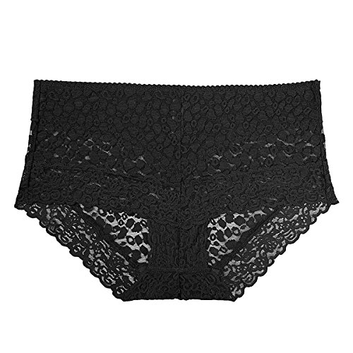 Eves temptation Lily Womens High Waist Lace Panties Underwear Seamless Slimming Full Coverage Brief