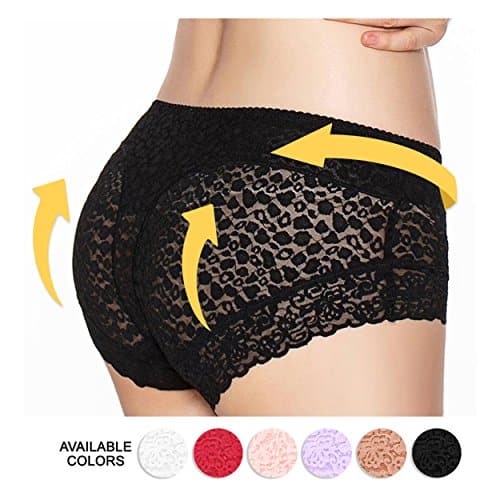 Eves temptation Women Lily Everyday Panties Boyshorts Floral Lace Seamless Slimming Lingerie Underwear Full Coverage 0 2