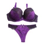 Womens Bra and Panties Match Sexy Thong Big Size Bra Set Lace Underwear Bras Intimates Female Bh Tops Lingerie Sets 1705 0 1