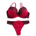 Womens Bra and Panties Match Sexy Thong Big Size Bra Set Lace Underwear Bras Intimates Female Bh Tops Lingerie Sets 1705 0