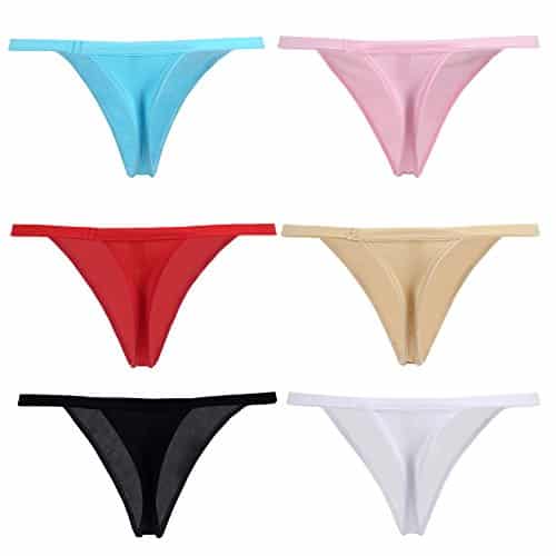 YOYI FASHION Women Cotton Low Rise Soft Breathable T Back G String Thong Panties Multi Packs 0 0