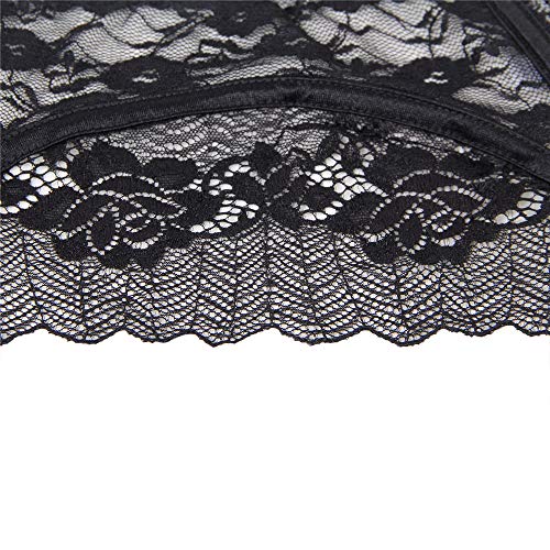 Comeondear women lace suspender garter belt plus size