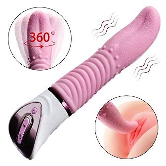 Tongue vibrator clitoris stimulation by feelingirl