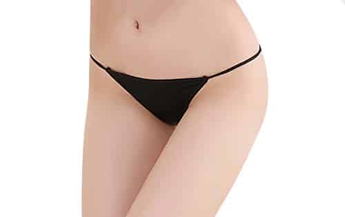 Buankoxy Womens 6 Pack Low Rise String Bikinis Panty Stretch Brief 0 0