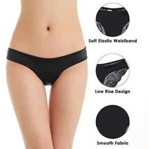 CharmLeaks Womens Lace Bikini Panties Low Rise Lingerie Underwear Assorted Briefs 0 0