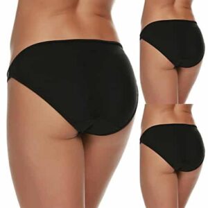 Ekouaer Bikini Panty Womens Seam Free String Microfiber Briefs 3 Pack Assorted Colors 0 0