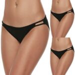 Ekouaer Bikini Panty Womens Seam Free String Microfiber Briefs 3 Pack Assorted Colors 0 1