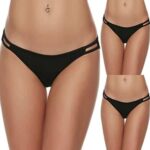 Ekouaer Bikini Panty Womens Seam Free String Microfiber Briefs 3 Pack Assorted Colors 0
