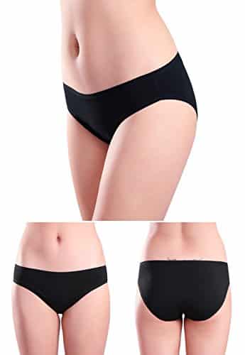 Wealurre Womens Cotton Stretch Bikini Panties Breathable Underwear 6 Pack 0 1