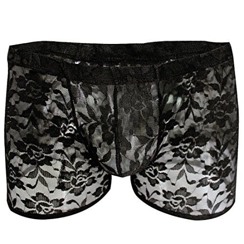 Iiniim men's sheer lace floral boxer brief underwear online