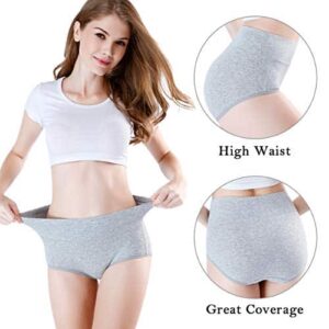 wirarpa Womens High Waisted Cotton Underwear Ladies Soft Full Briefs Panties Multipack 0 0