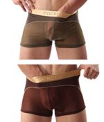 Men's sexy boxer underwear with bulge pouch