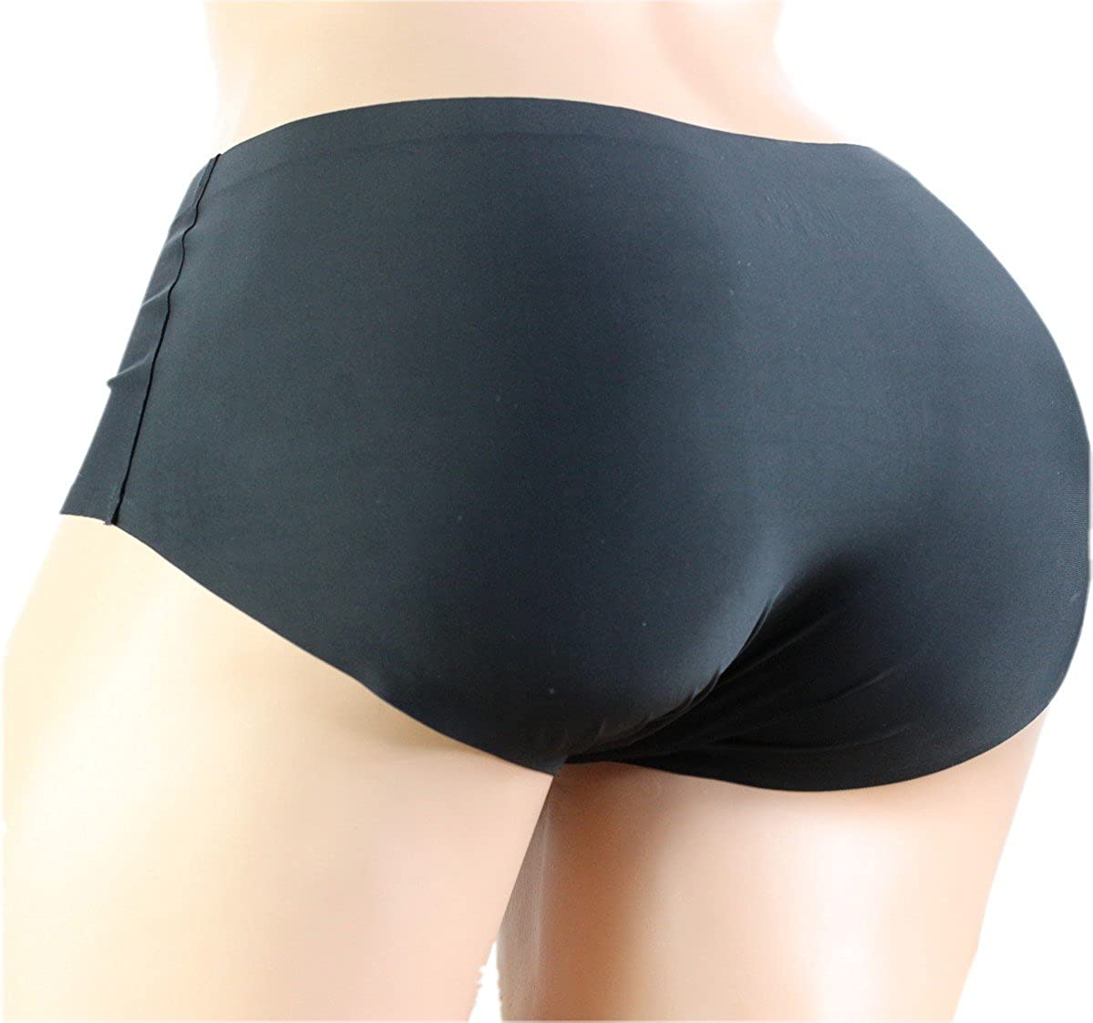 Black hipster brief sissy pouch panties for men