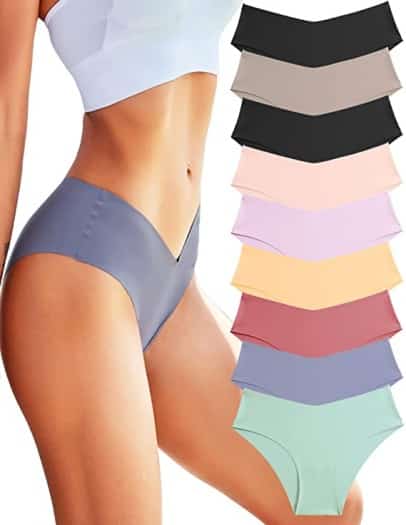 Rosycoral seamless cheeky bikini panties