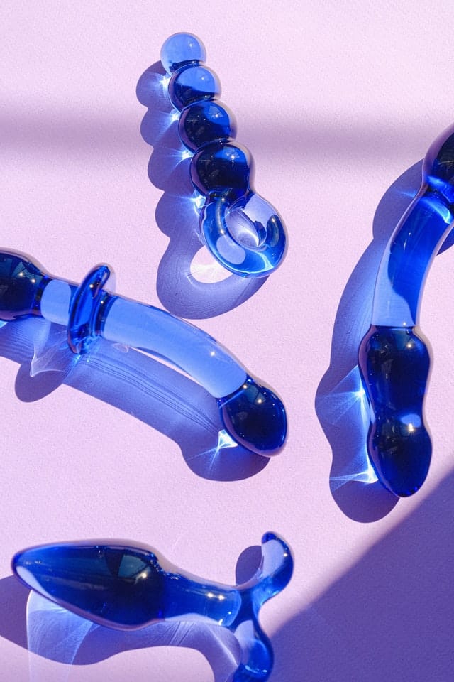 Set of glass dildos for men and women online