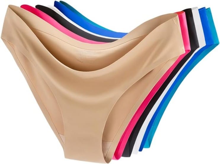 COSOMALL Women's Seamless Half Back Coverage Bikini Panties
