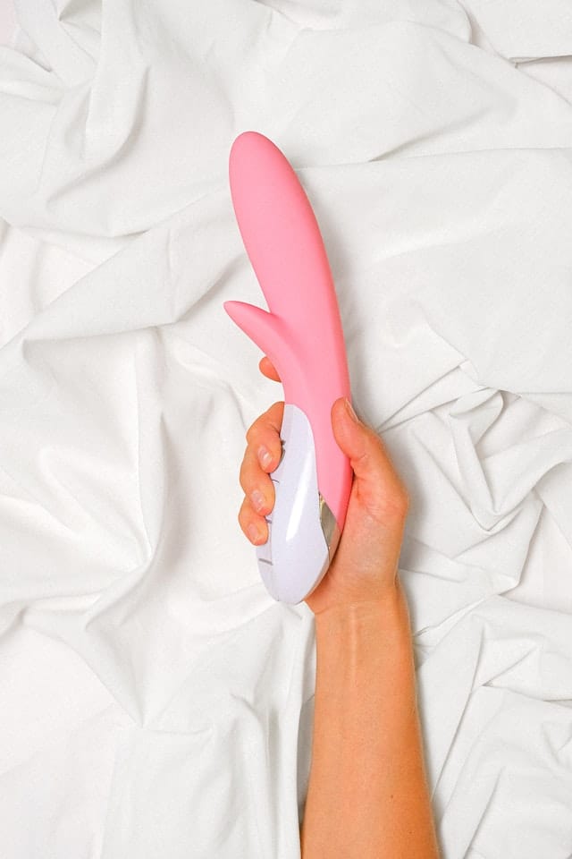 Sex toys in bed wand vibrator